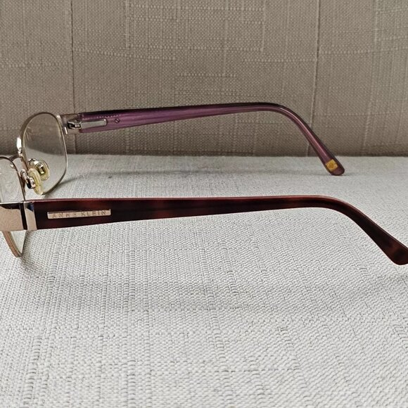 Anne Klein Women Glasses/Eyeglasses Gold Tone Full Rim Eye Wear Frame - Picture 6 of 12